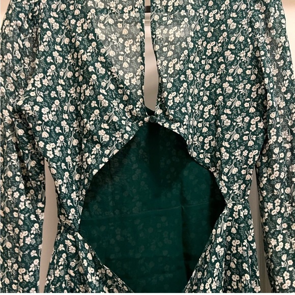 Reformation Eleanor Green Dress - Picture 5 of 10